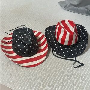 Patriotic Cowboy Hats with Stars and Stripes